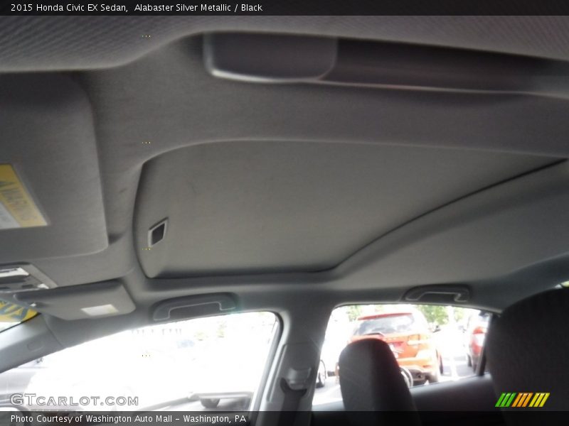 Alabaster Silver Metallic / Black 2015 Honda Civic EX Sedan