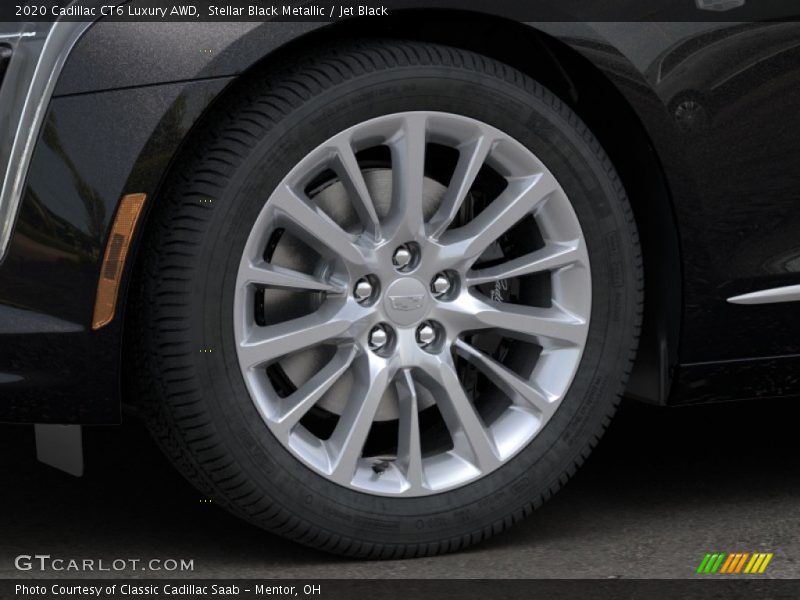Stellar Black Metallic / Jet Black 2020 Cadillac CT6 Luxury AWD