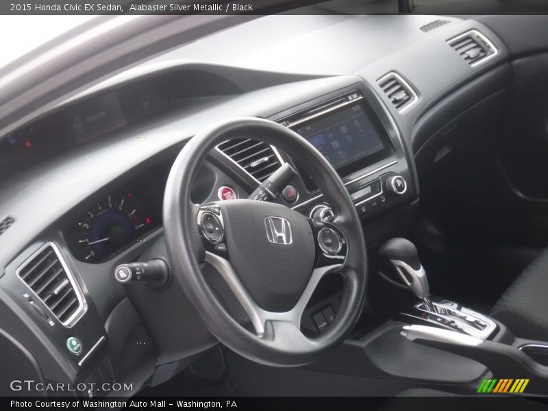 Alabaster Silver Metallic / Black 2015 Honda Civic EX Sedan