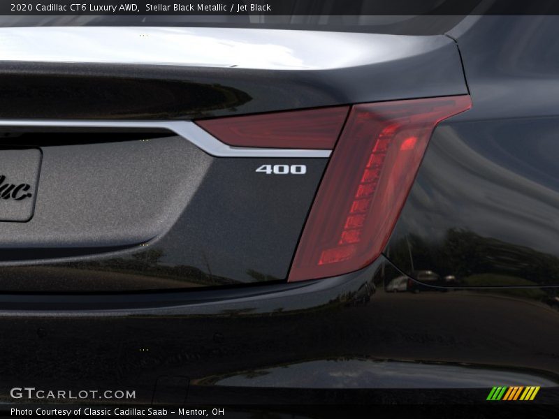 Stellar Black Metallic / Jet Black 2020 Cadillac CT6 Luxury AWD