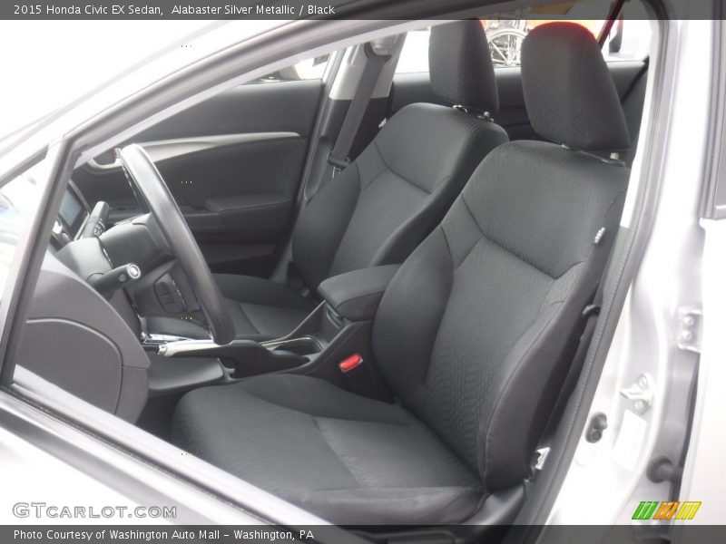 Alabaster Silver Metallic / Black 2015 Honda Civic EX Sedan