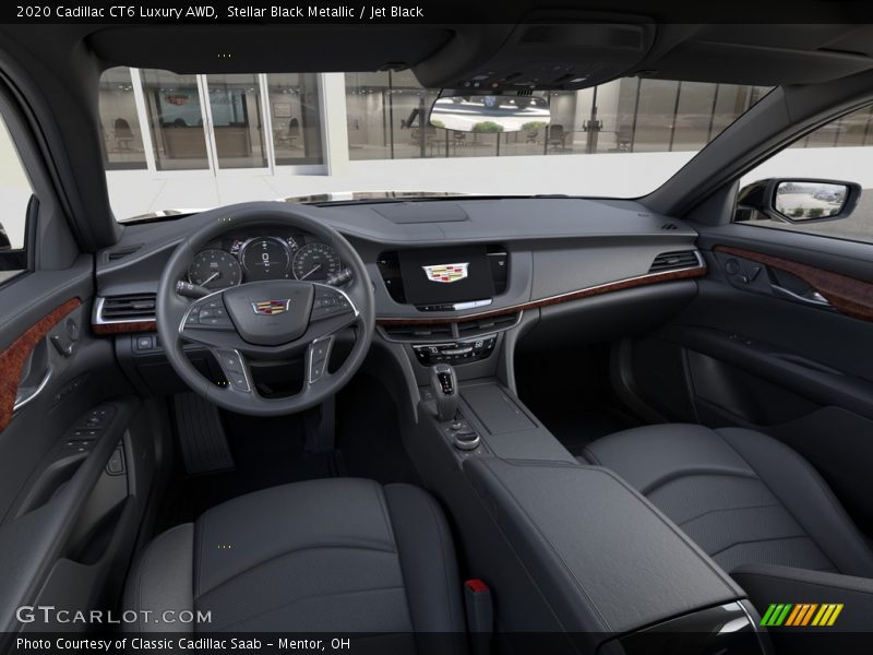 Stellar Black Metallic / Jet Black 2020 Cadillac CT6 Luxury AWD