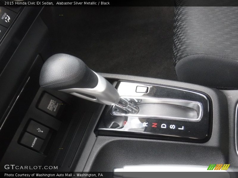 Alabaster Silver Metallic / Black 2015 Honda Civic EX Sedan