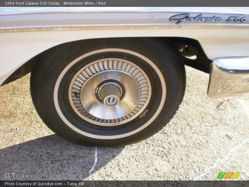 Wimbledon White / Red 1964 Ford Galaxie 500 Sedan