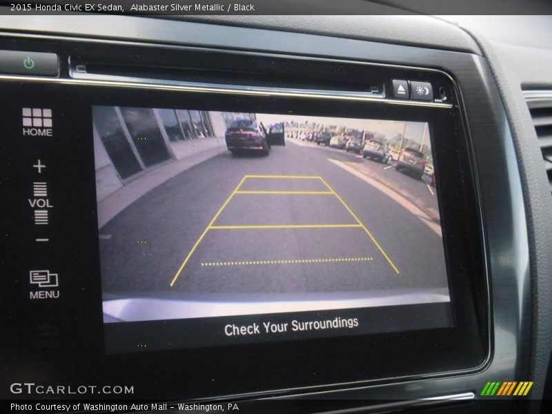 Alabaster Silver Metallic / Black 2015 Honda Civic EX Sedan