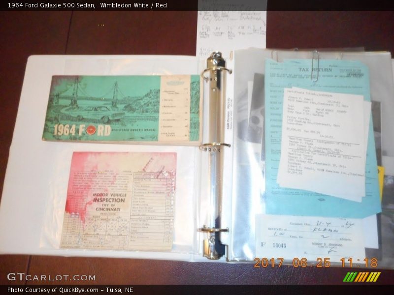 Wimbledon White / Red 1964 Ford Galaxie 500 Sedan