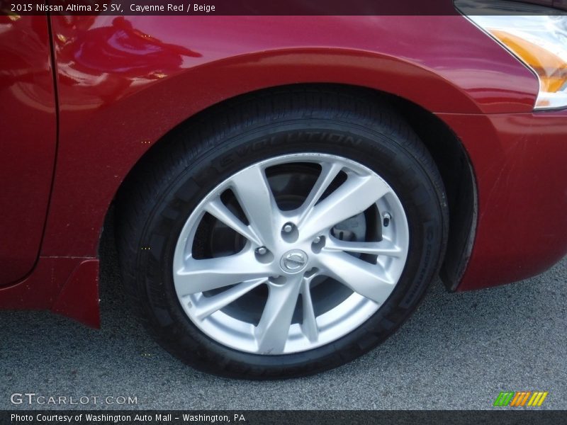 Cayenne Red / Beige 2015 Nissan Altima 2.5 SV