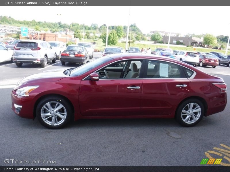 Cayenne Red / Beige 2015 Nissan Altima 2.5 SV