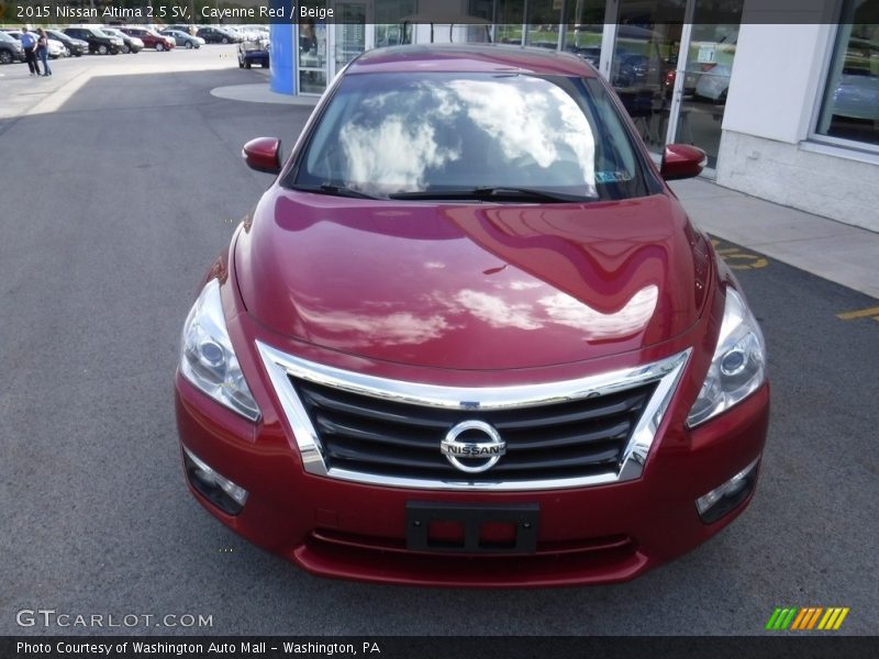 Cayenne Red / Beige 2015 Nissan Altima 2.5 SV