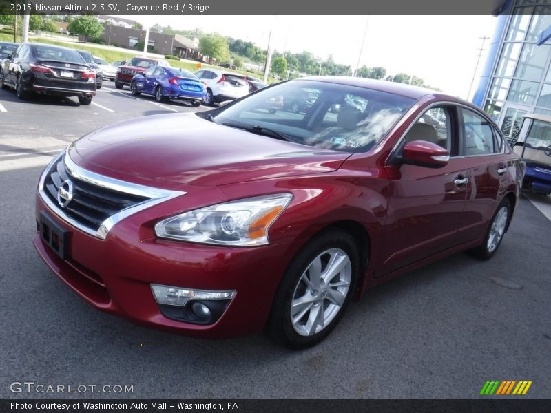 Cayenne Red / Beige 2015 Nissan Altima 2.5 SV