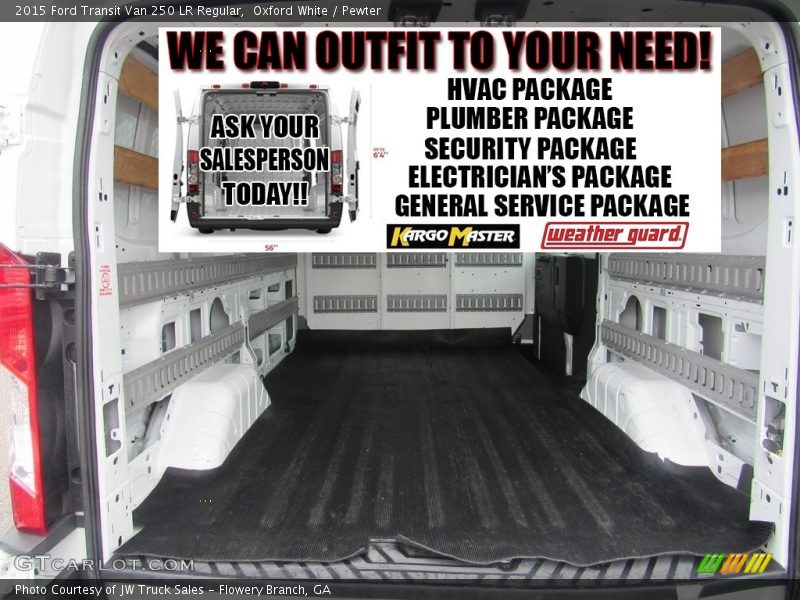 Oxford White / Pewter 2015 Ford Transit Van 250 LR Regular
