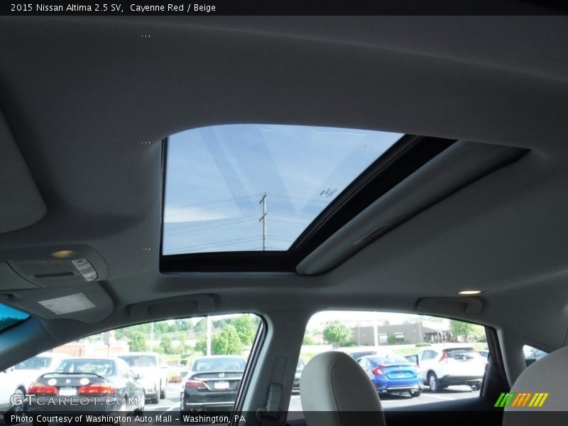 Cayenne Red / Beige 2015 Nissan Altima 2.5 SV