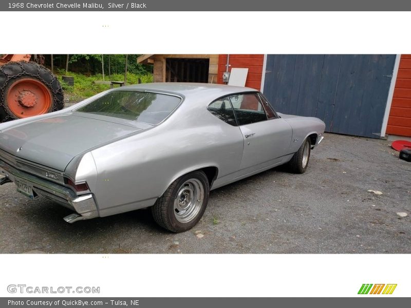 Silver / Black 1968 Chevrolet Chevelle Malibu