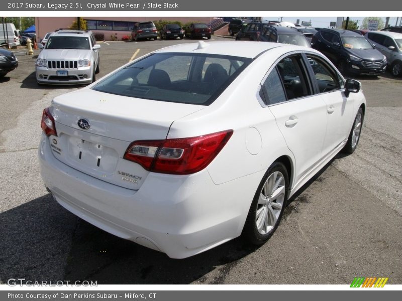 Crystal White Pearl / Slate Black 2017 Subaru Legacy 2.5i