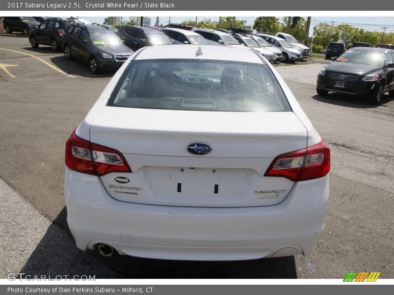 Crystal White Pearl / Slate Black 2017 Subaru Legacy 2.5i