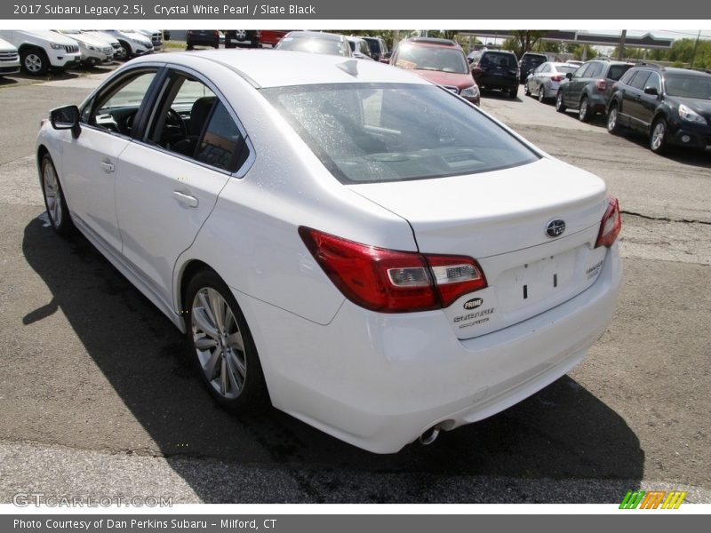 Crystal White Pearl / Slate Black 2017 Subaru Legacy 2.5i