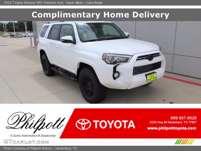 Super White / Sand Beige 2020 Toyota 4Runner SR5 Premium 4x4