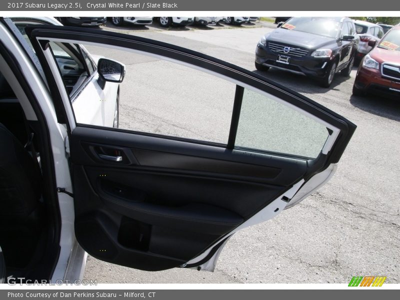 Crystal White Pearl / Slate Black 2017 Subaru Legacy 2.5i