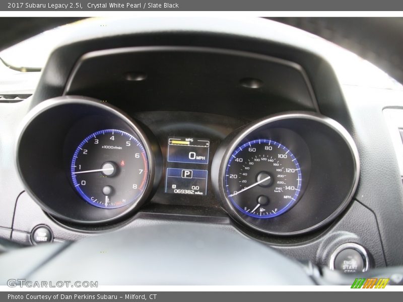 Crystal White Pearl / Slate Black 2017 Subaru Legacy 2.5i