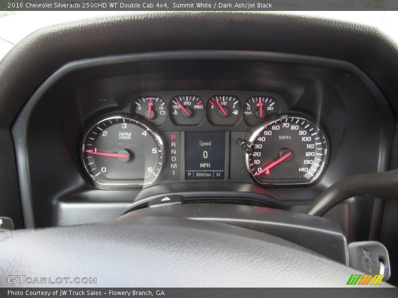 Summit White / Dark Ash/Jet Black 2016 Chevrolet Silverado 2500HD WT Double Cab 4x4