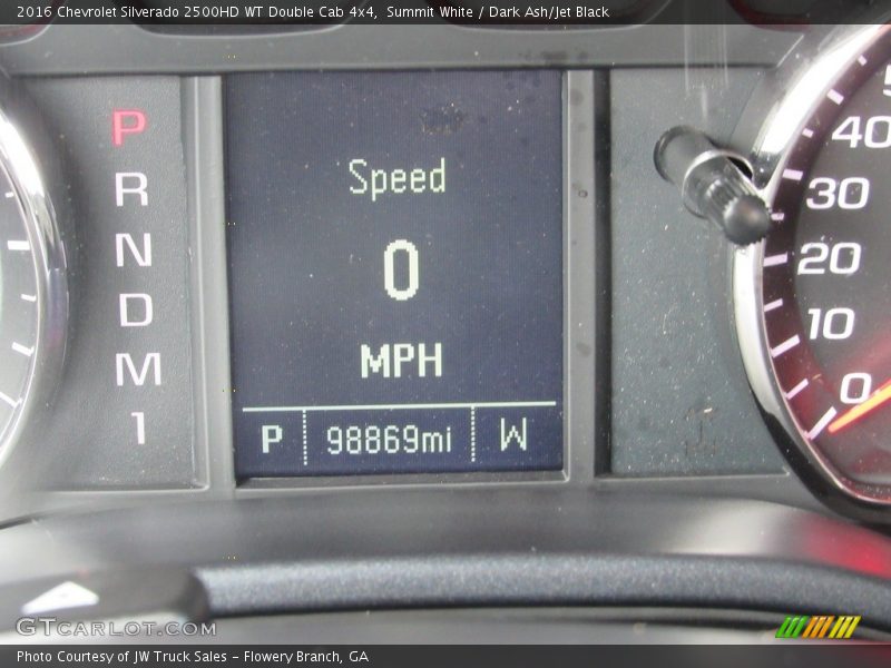 Summit White / Dark Ash/Jet Black 2016 Chevrolet Silverado 2500HD WT Double Cab 4x4
