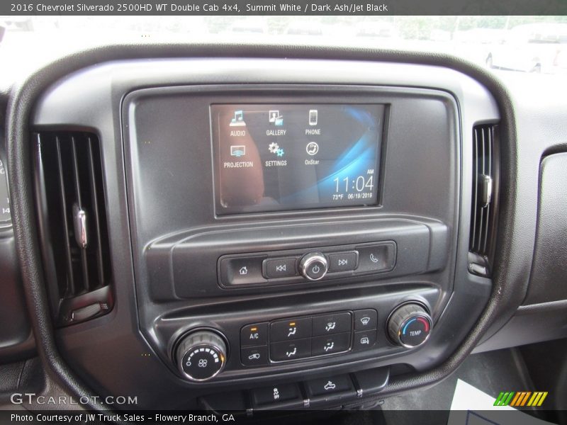 Controls of 2016 Silverado 2500HD WT Double Cab 4x4