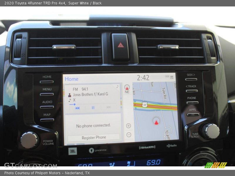 Super White / Black 2020 Toyota 4Runner TRD Pro 4x4