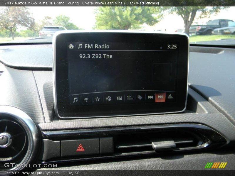 Crystal White Pearl Mica / Black/Red Stitching 2017 Mazda MX-5 Miata RF Grand Touring