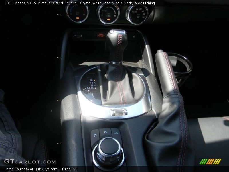 Crystal White Pearl Mica / Black/Red Stitching 2017 Mazda MX-5 Miata RF Grand Touring
