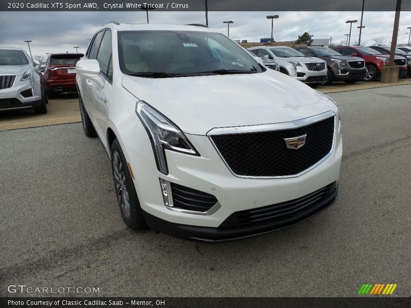 Crystal White Tricoat / Cirrus 2020 Cadillac XT5 Sport AWD