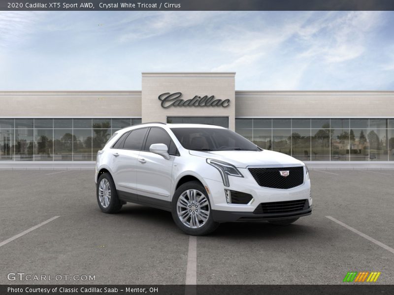 Crystal White Tricoat / Cirrus 2020 Cadillac XT5 Sport AWD