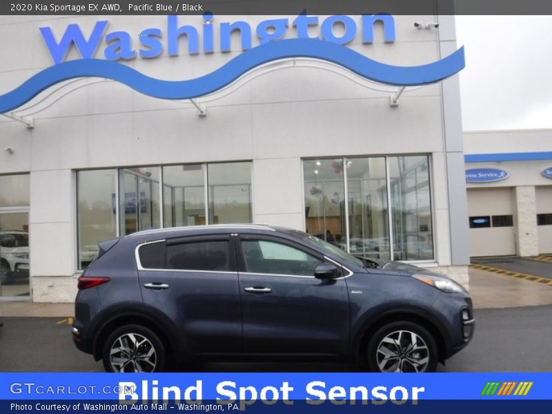 Pacific Blue / Black 2020 Kia Sportage EX AWD