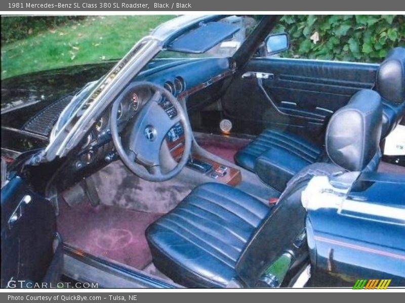  1981 SL Class 380 SL Roadster Black Interior