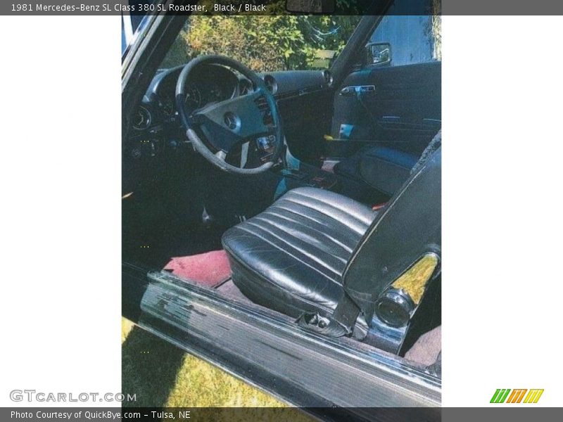 Front Seat of 1981 SL Class 380 SL Roadster