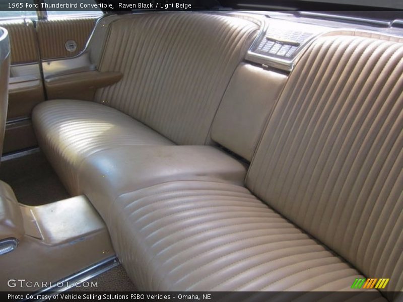 Rear Seat of 1965 Thunderbird Convertible