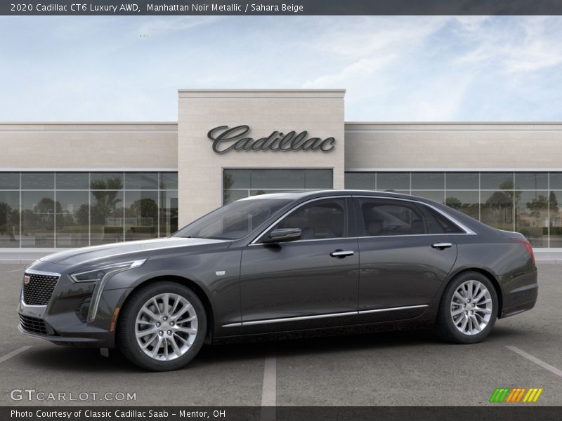 Manhattan Noir Metallic / Sahara Beige 2020 Cadillac CT6 Luxury AWD