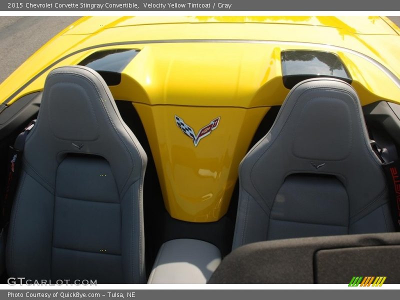 Velocity Yellow Tintcoat / Gray 2015 Chevrolet Corvette Stingray Convertible