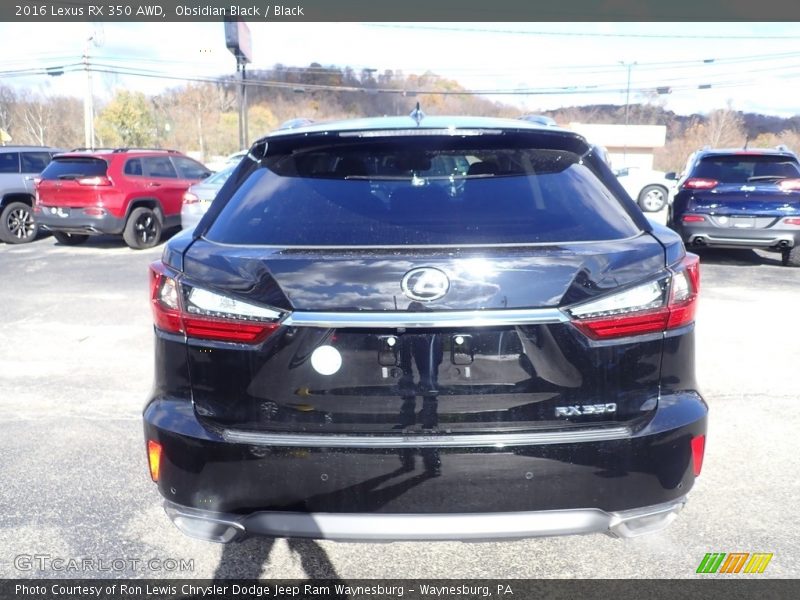 Obsidian Black / Black 2016 Lexus RX 350 AWD