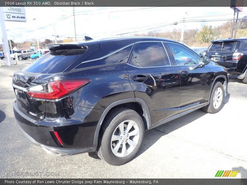 Obsidian Black / Black 2016 Lexus RX 350 AWD