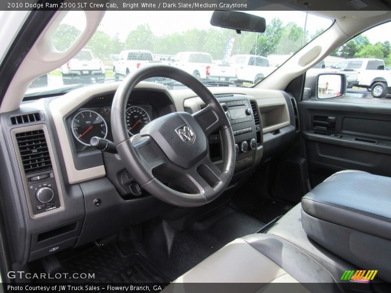 Bright White / Dark Slate/Medium Graystone 2010 Dodge Ram 2500 SLT Crew Cab