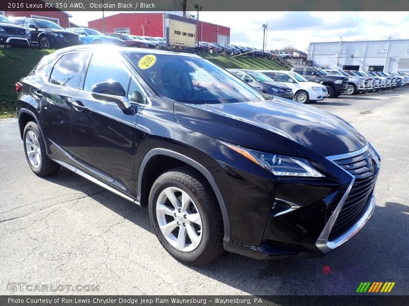 Obsidian Black / Black 2016 Lexus RX 350 AWD