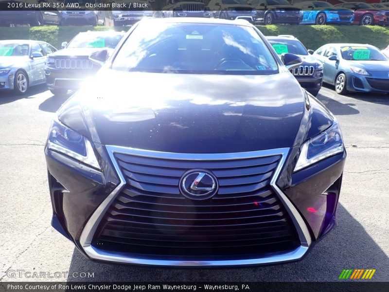 Obsidian Black / Black 2016 Lexus RX 350 AWD