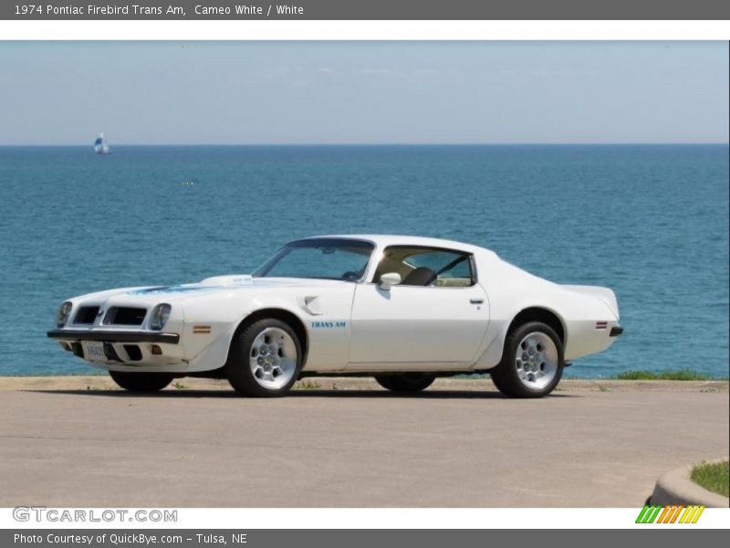 Cameo White / White 1974 Pontiac Firebird Trans Am