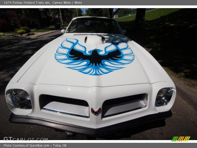 Cameo White / White 1974 Pontiac Firebird Trans Am