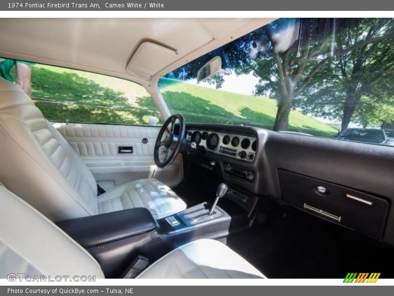 Cameo White / White 1974 Pontiac Firebird Trans Am