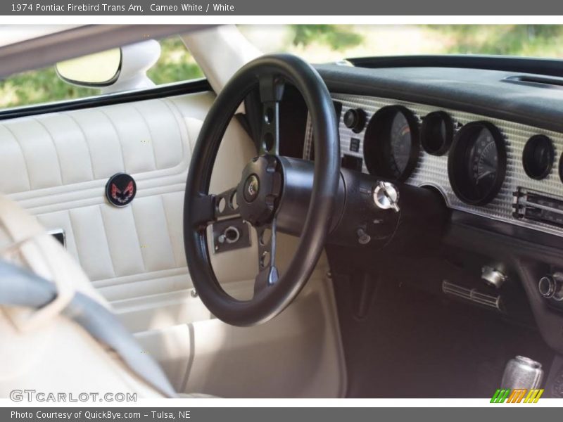 Cameo White / White 1974 Pontiac Firebird Trans Am