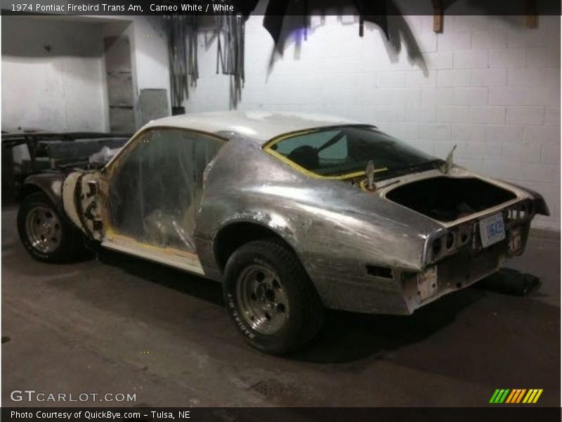 Cameo White / White 1974 Pontiac Firebird Trans Am