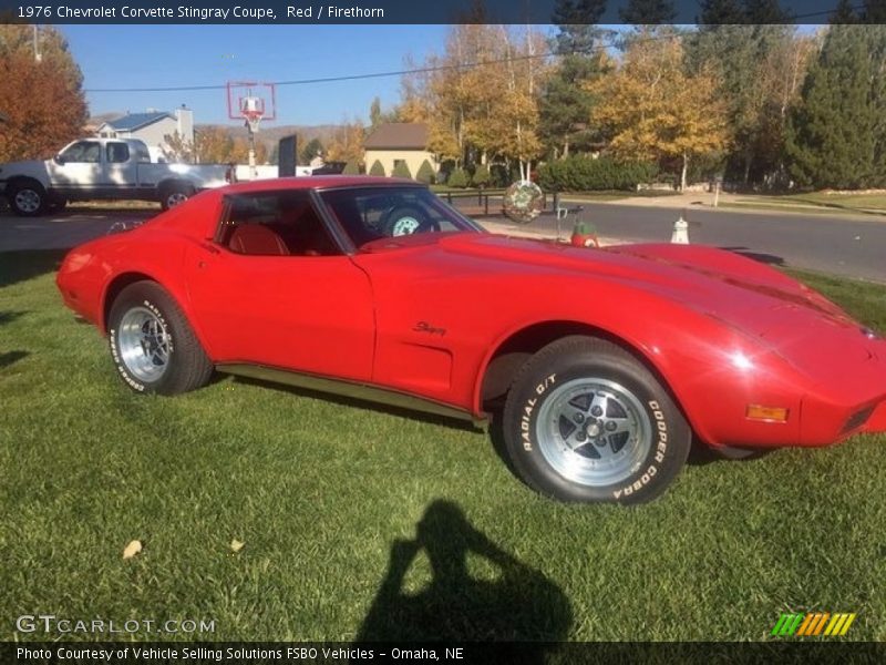 Red / Firethorn 1976 Chevrolet Corvette Stingray Coupe