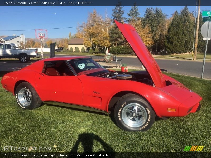 Red / Firethorn 1976 Chevrolet Corvette Stingray Coupe