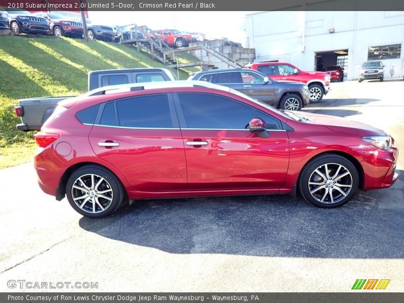 Crimson Red Pearl / Black 2018 Subaru Impreza 2.0i Limited 5-Door